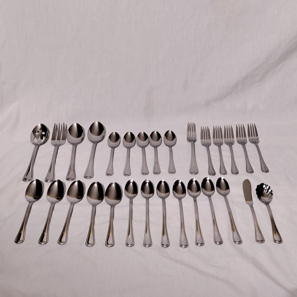 Oneida Tress Hollis Stainless Steel Flatware Set 29pc